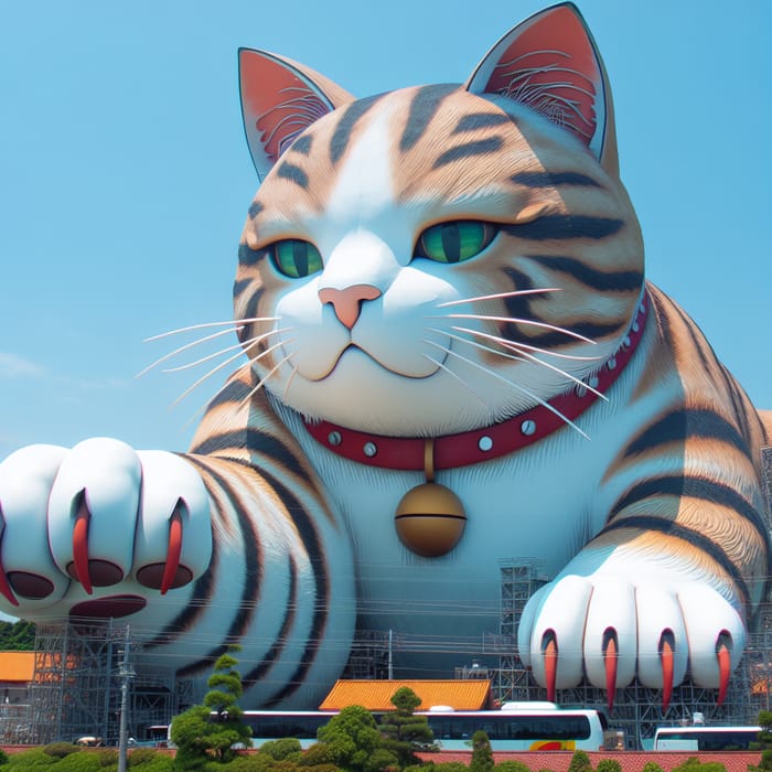 Giant 100m Cat Sculpture | Explore Now