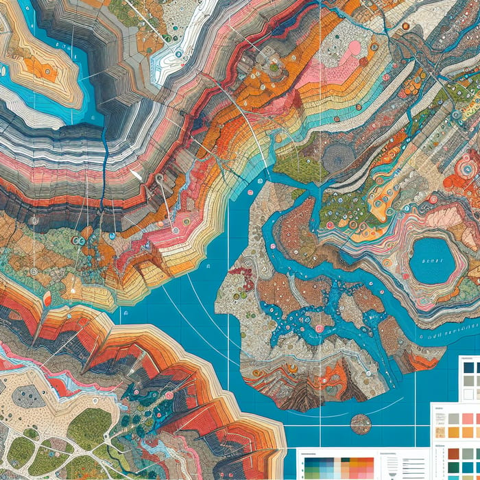 Geological Maps: Detailed Cartographic Representation of Dam Area - Lithologic Units, Structures, Sediments