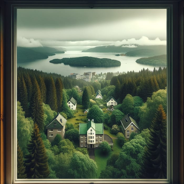 Hatleberg Student Residences in Bergen - Scenic Window View