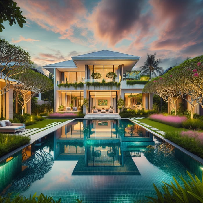Luxury Villa with Pool in Lush Green Setting