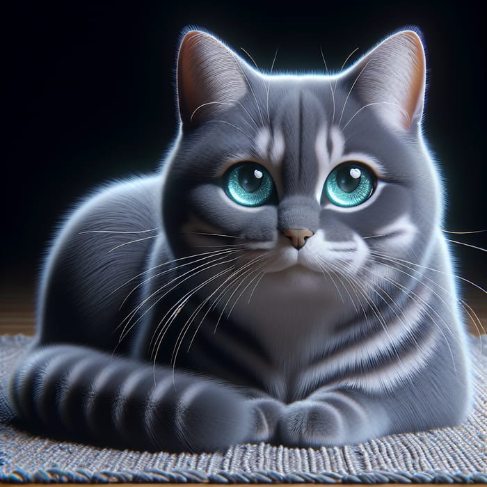 Captivating 3D Realistic Cat Depiction