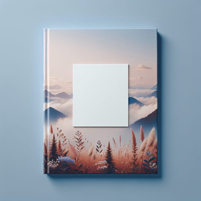 Create Back Cover Image with Blank White Square for Final Thought