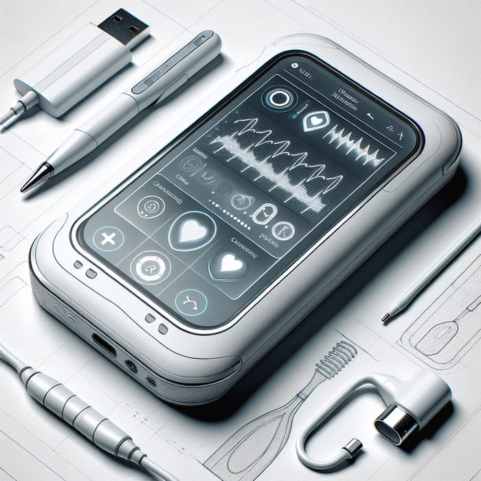 Innovative Handheld Health Detection Device | Futuristic Design