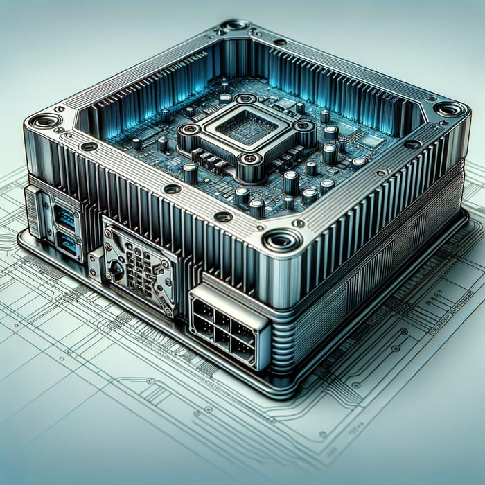 EchoVision Computer Component Detailed 3D Design And Features AI 