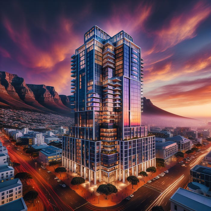 Impressive Highrise Building in Cape Town | Stunning Sunset Views