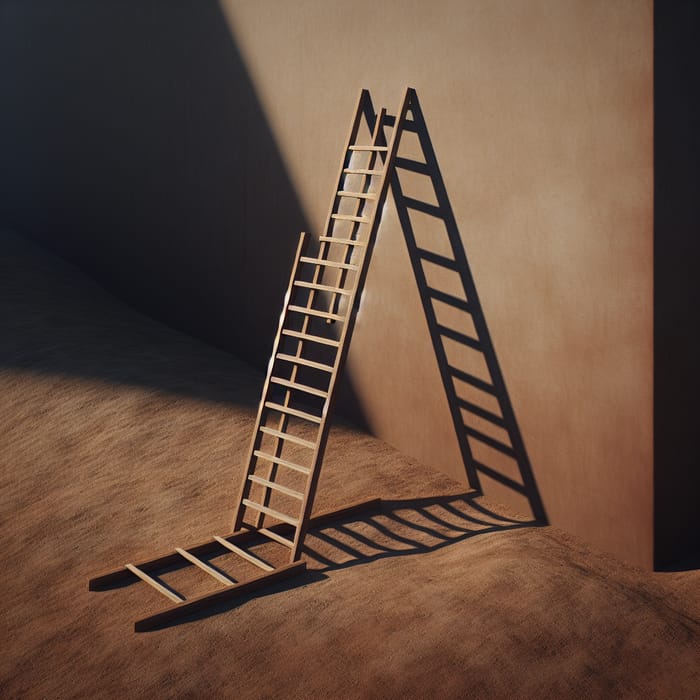 Wooden Ladder Shadow | Home Decor Ideas