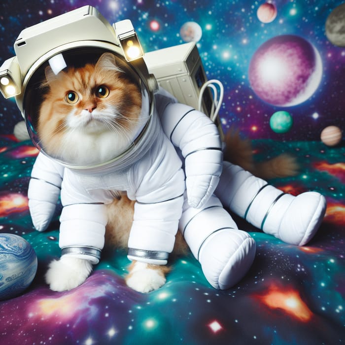 Stunning Image of Cat in Outer Space
