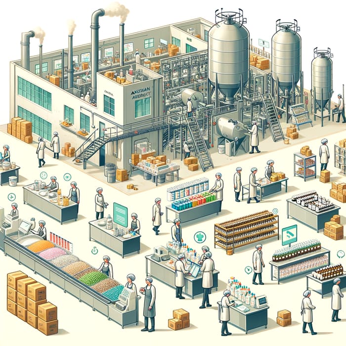 Australian Health Product Manufacturing Factory - Production Process Overview