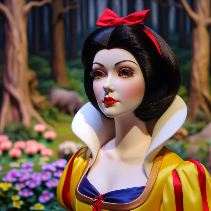 Blanche Neige in Enchanted Forest - Classic Fairytale Character