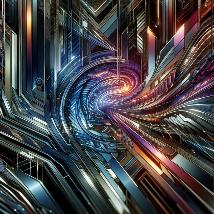 Futuristic Abstract Patterns: Digital Art Designs