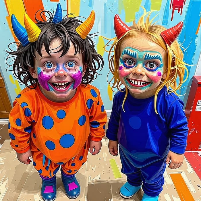 Kids Dressed Like Monsters - Fun Costumes for Children | AI Art ...