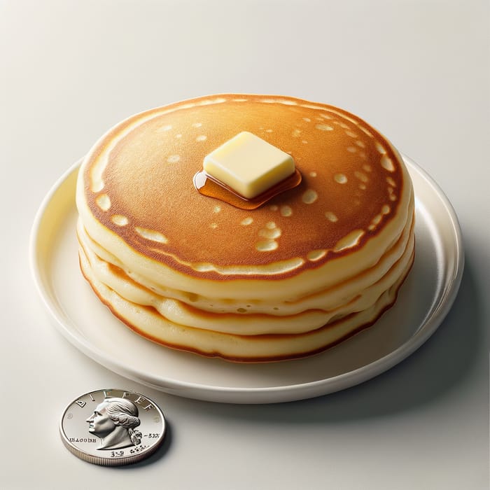 Golden Pancake with Melting Butter - $1 Special