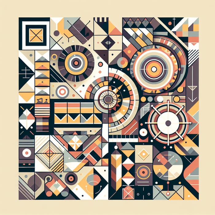 Filipino Geometric Art Poster - Creative Cultural Design
