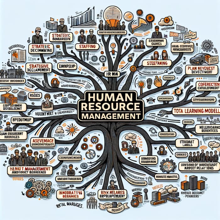 Mind Map of Human Resource Management: Evolution & Functions