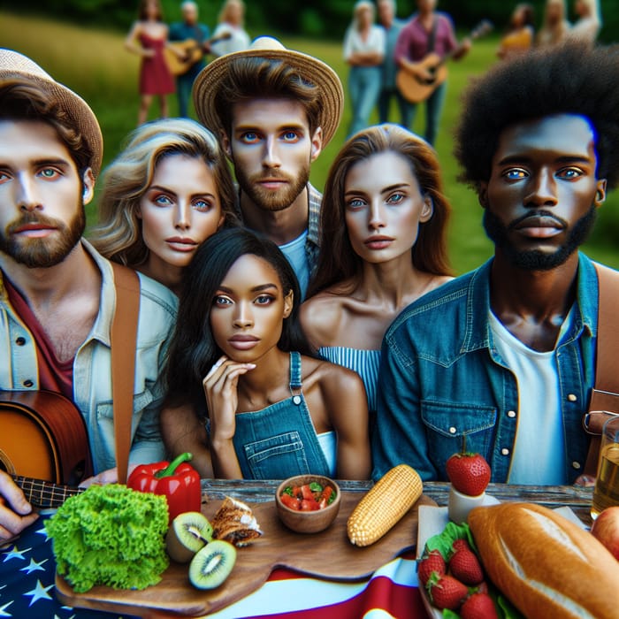 Enchanting American Picnic with Diverse Individuals | 8k Real-Life Gathering Enchanting American Picnic with Diverse Individuals | 8k Real-Life Gathering