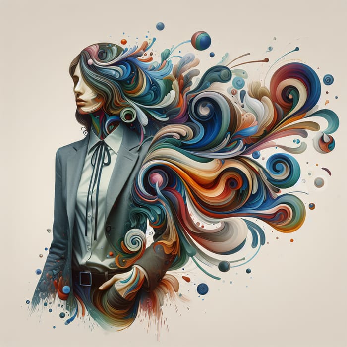 Surreal Abstract Concept Art | Swirling Colors & Distorted Proportions