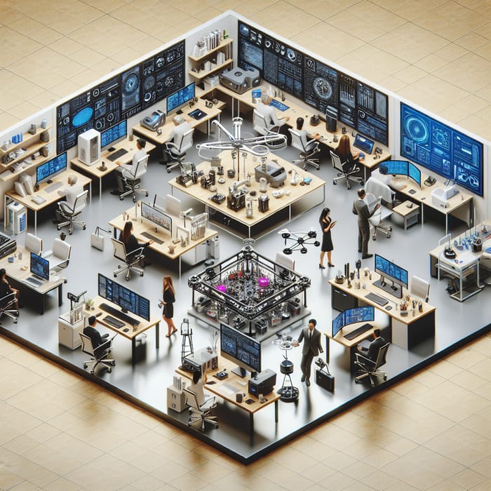 Innovative Technology Office Floorplan Design
