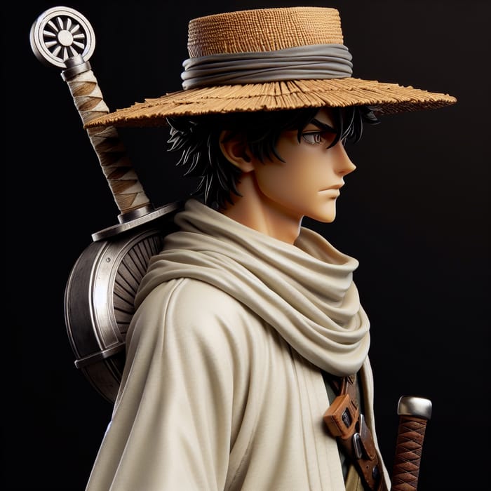 Anime Character Fusion with Straw Hat, Headband, Sword & Knife
