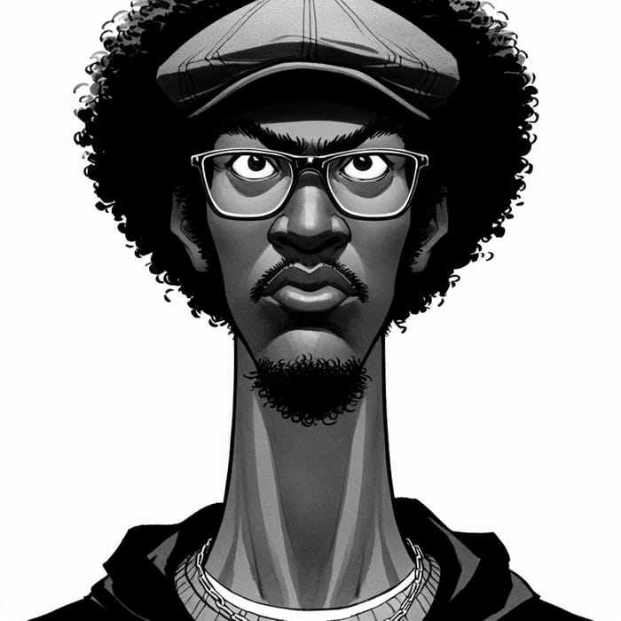 Medium Height Black Man with Afro Hair and Goatee | Agile and Kind Personality
