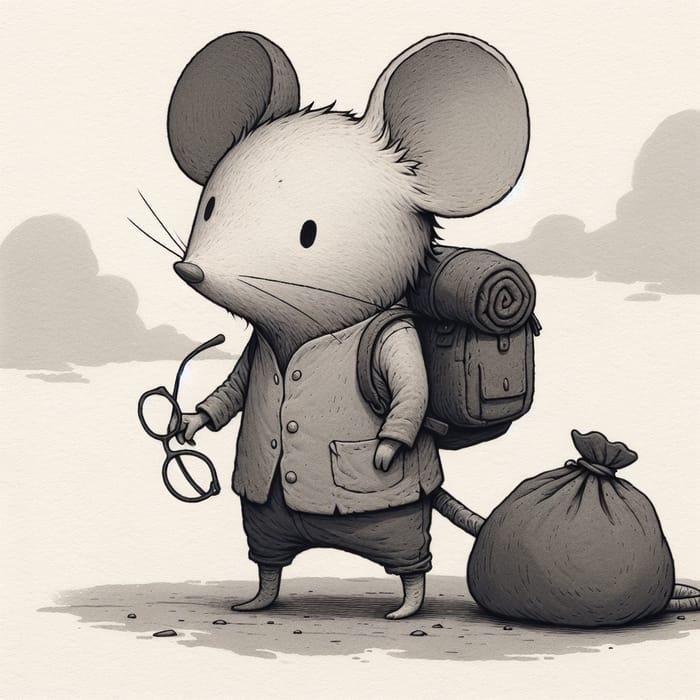 Detailed Anthropomorphic Mouse Character