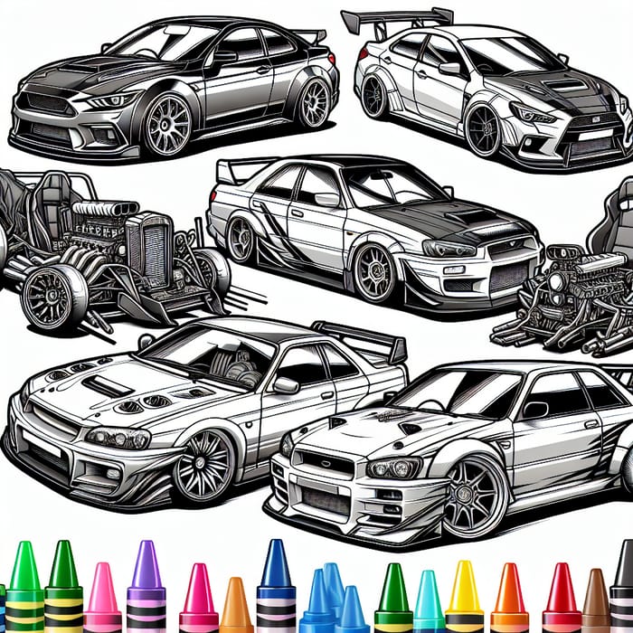 Color Your Dream Cars | Customize with Crayons