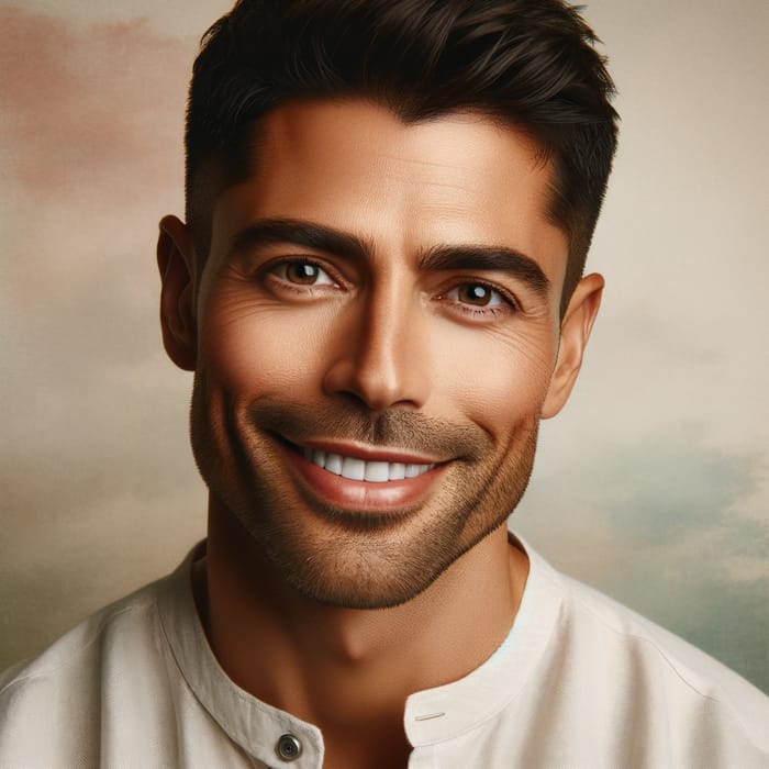 Professional Portrait of a Handsome Hispanic Man