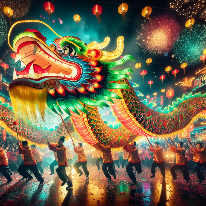 Chinese Dragon Dance: Spring Festival Celebrations
