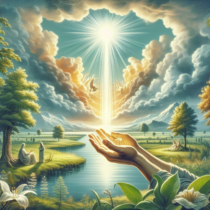 El Plan de Salvación: Vision of Hope with Tranquil Symbolism