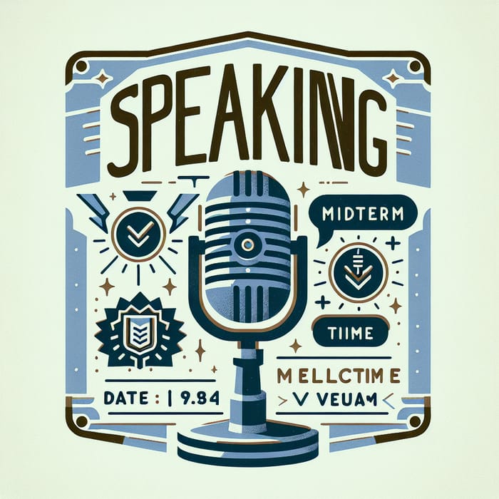 Speaking Midterm Visual Announcement | Date, Time, Venue Details