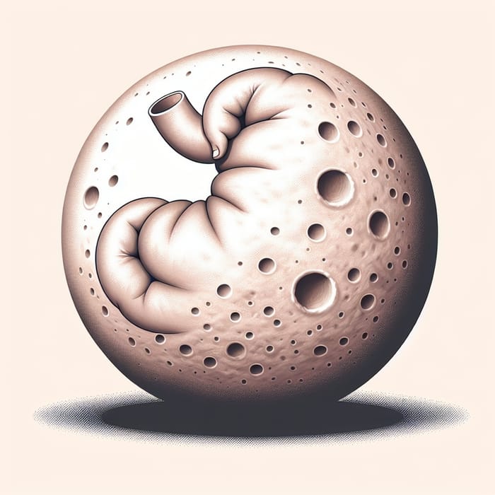Funny Big Tummy Illusion: Moon-like Shape Surprise