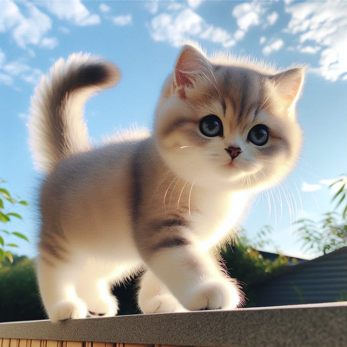 Adorable Cat on Fence | Cute Feline Charm