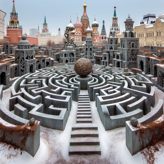 Labyrinth Installation in Moscow - A Maze of Intricacy