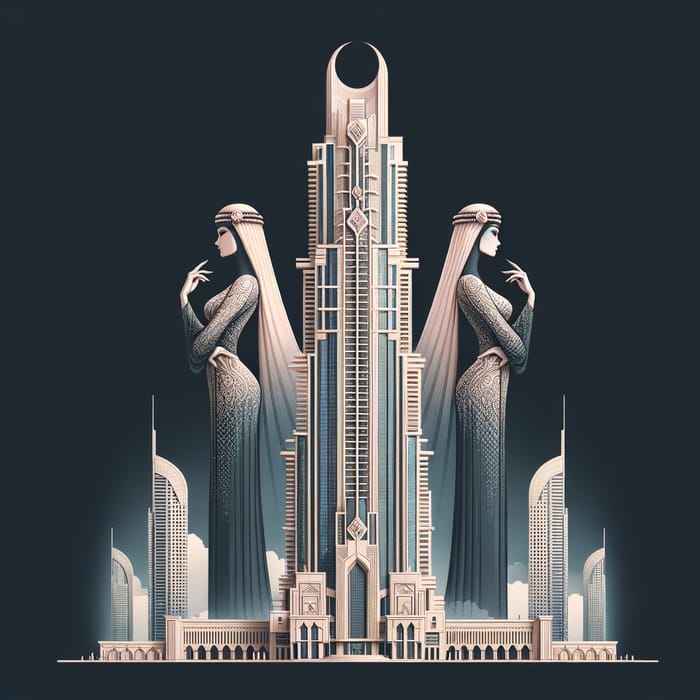 Elegant Arabian Skyscraper Design | Architecturally Realistic & Feminine