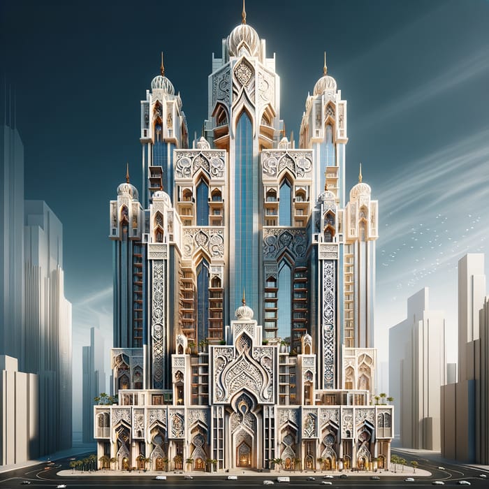 Majestic Contemporary Arabian Skyscraper | Realistic & Elegant Design