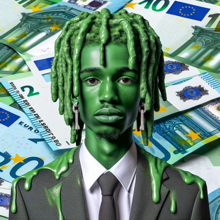 Green Slime Rapper - Euro Money Background