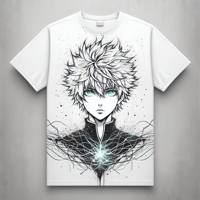 Minimalistic Ink Drawing T-Shirt Design