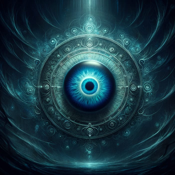 Menacing Evil Eye Background | Mystical Shadows