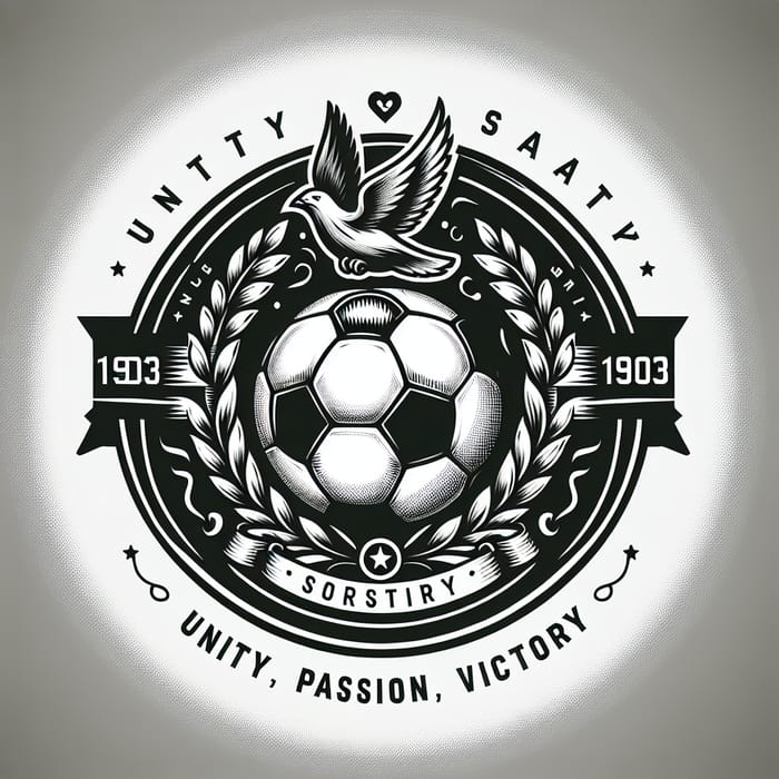 Vintage Beşiktaş Soccer Emblem 1903 | Football Logo Design