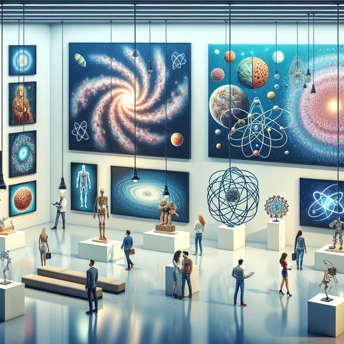 Conceptual Art Gallery with Scientific Hypotheses