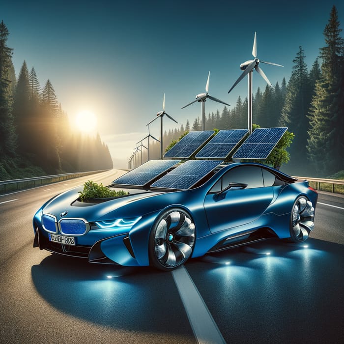 BMW CA with Solar Panels and Wind Turbines