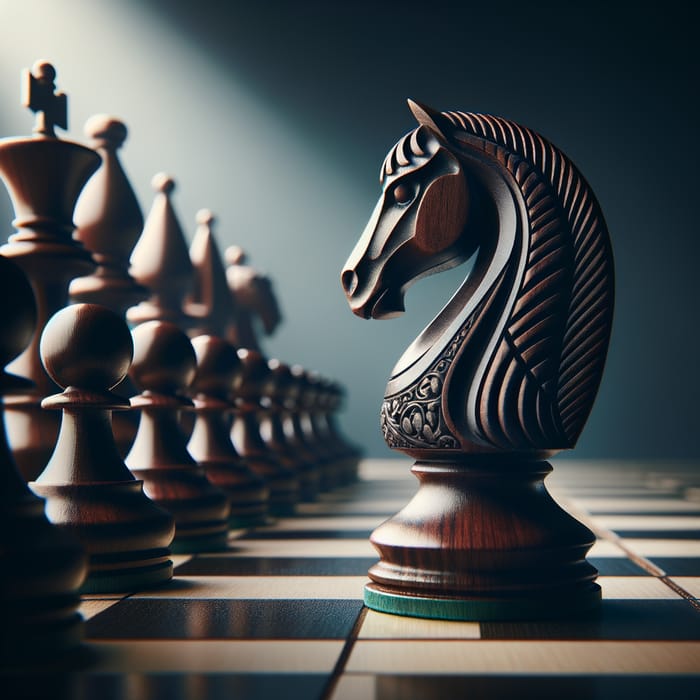 Chess Knight Stands Bold Among Chess Pieces | AI Art Generator | Easy-Peasy.AI chess-pieces-2-piece-stencil-set-14-mil-8-x-10-painting-crafts-tem-quilting-templates-and-more