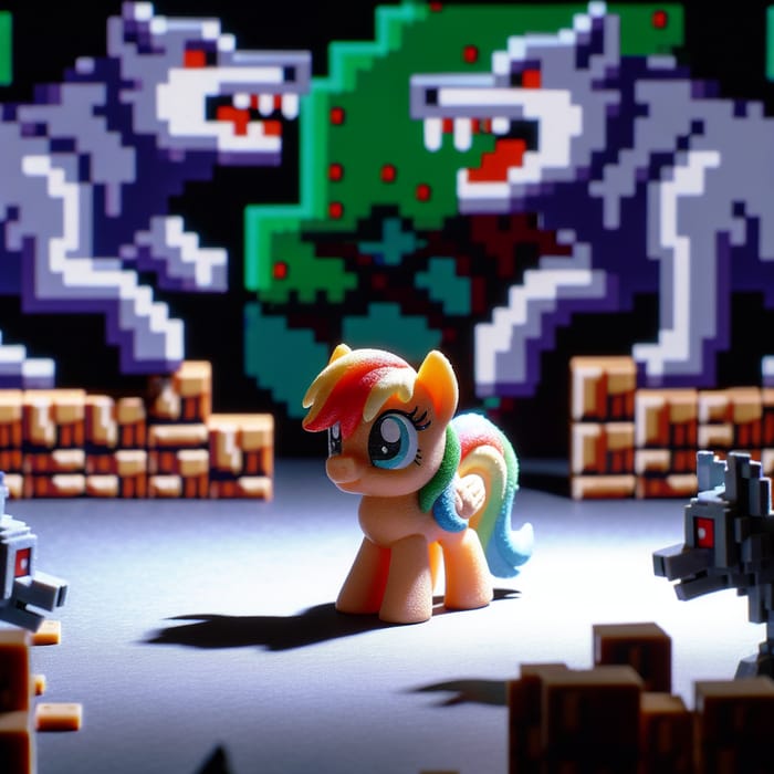 Adorable Pony Adventure vs Pixelated Wolves | Nostalgic Arcade Fun