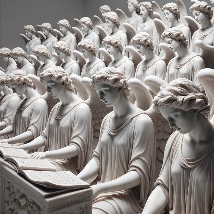 Marble Angels Choir in Michelangelo Style | Serene Instrumental Music at 432 Hz
