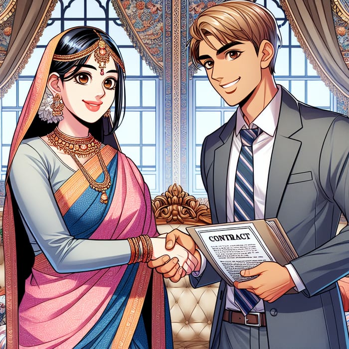 Contract Marriage Manhwa: South Asian Mother & Caucasian Man Story
