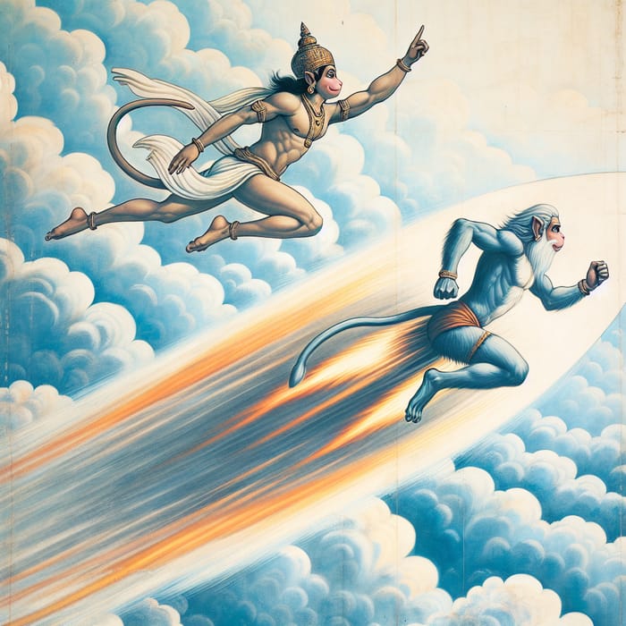 Hanuman the Rocket God: Soaring with Speed and Power