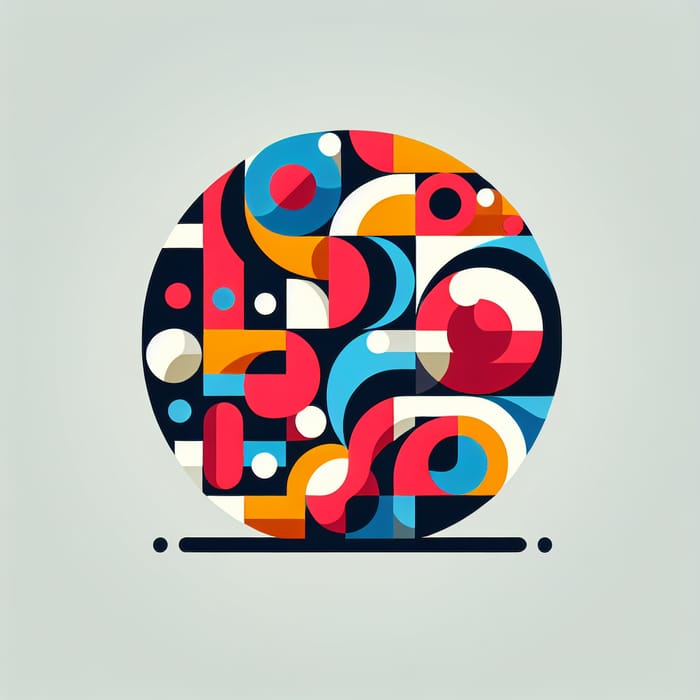 Unique Vibrant Geometric Icon Design