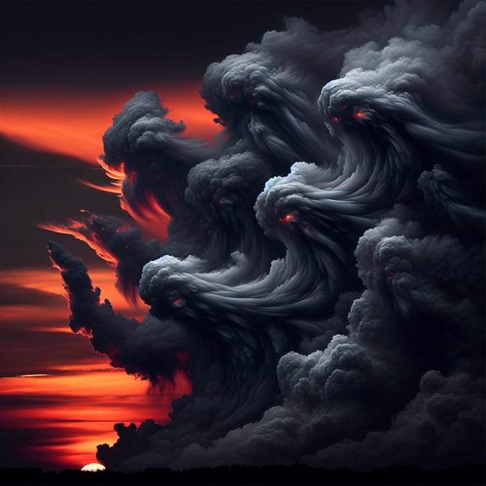Angry Clouds: A Spectacle of Abstract Art