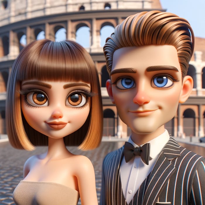 3D Cartoon Couple by Colosseum | Cute Characters Inspired