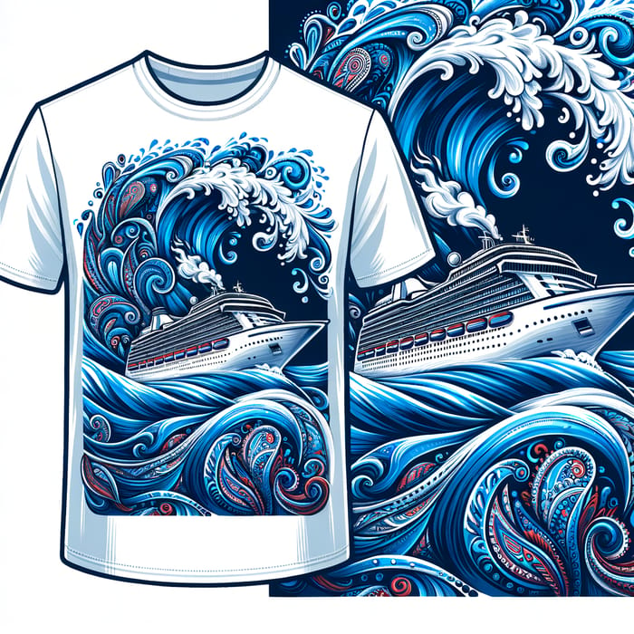 Memorable Cruise Ship Vector Design - Financial Services T-shirt