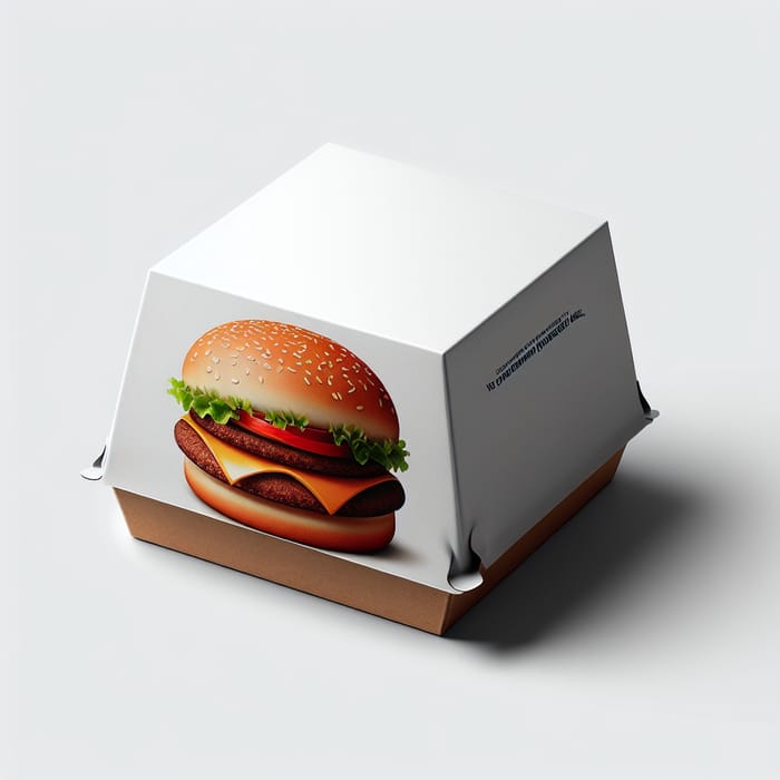 Simplistic Mystery Hamburger Box Packaging